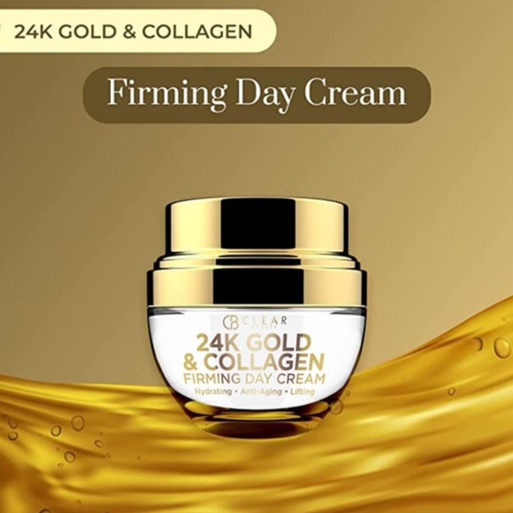 Korean Skincare Clear Beauty 24K Gold & Collagen Daily Face Moisturizer